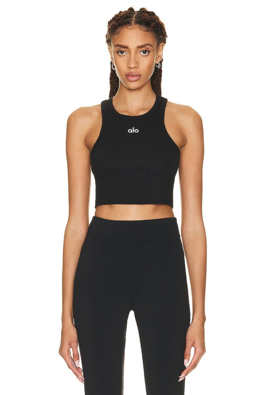 Women alo Activewear | Aspire Tank Black & White