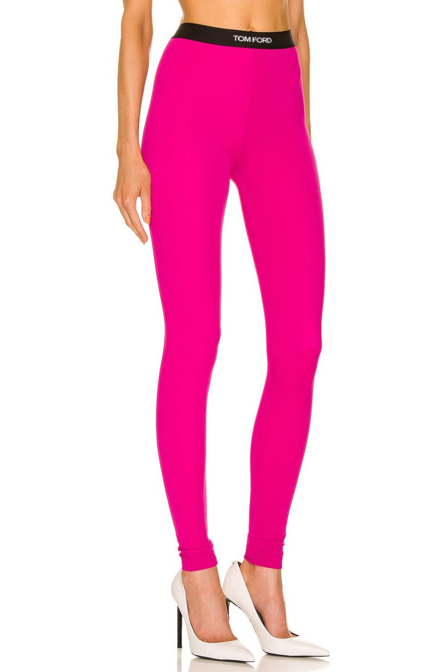 Women TOM FORD Pants | Logo Waist Legging Fuxia