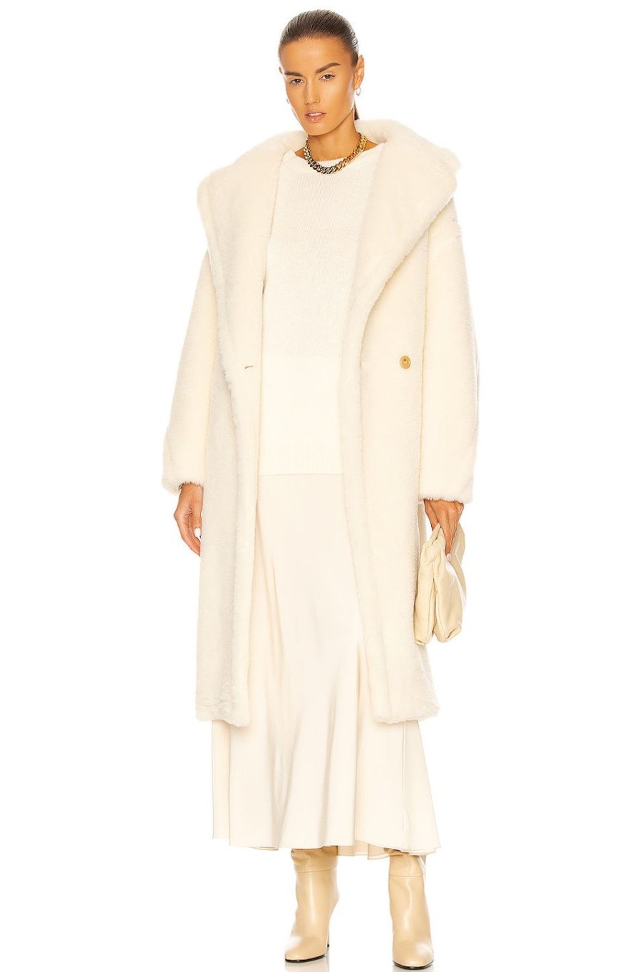 Women Max Mara Jackets & Coats | Tedgirl Coat White