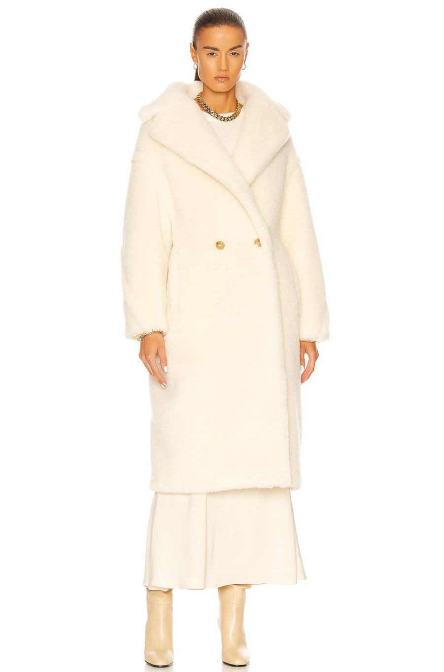 Women Max Mara Jackets & Coats | Tedgirl Coat White