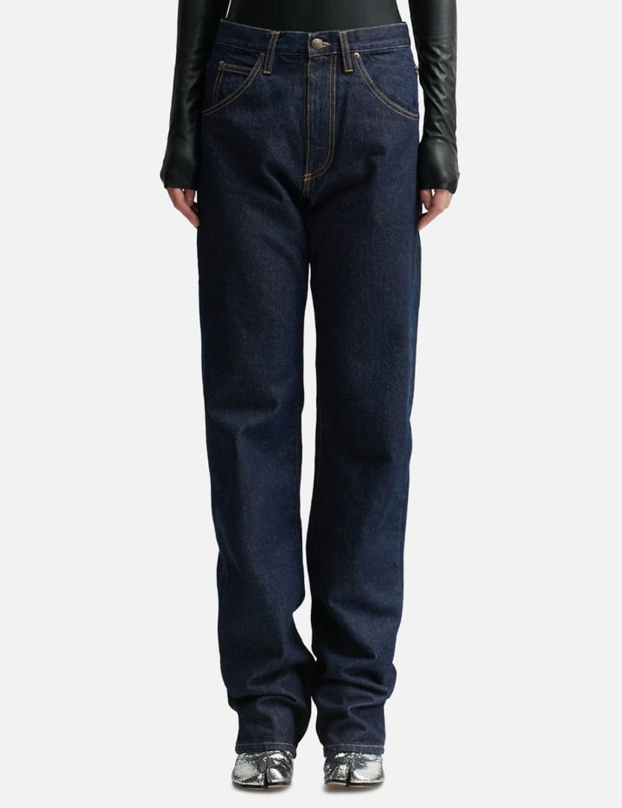 Women Maison Margiela Pants | Straight Leg Jeans Blue