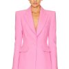 Women Alex Perry Jackets & Coats | Stone Fitted Blazer Pink