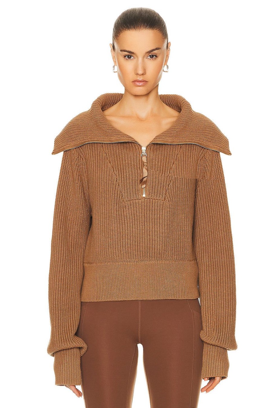 Women Varley Sweaters & Knits | Mentone Knit Sweater Golden Bronze