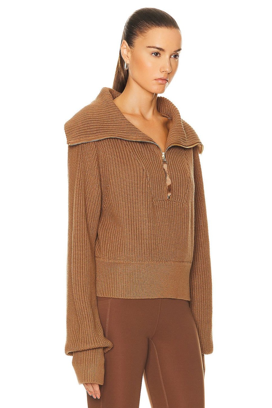 Women Varley Sweaters & Knits | Mentone Knit Sweater Golden Bronze