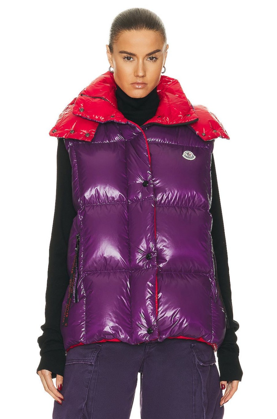 Women Moncler Jackets & Coats | Luzule Vest Purple