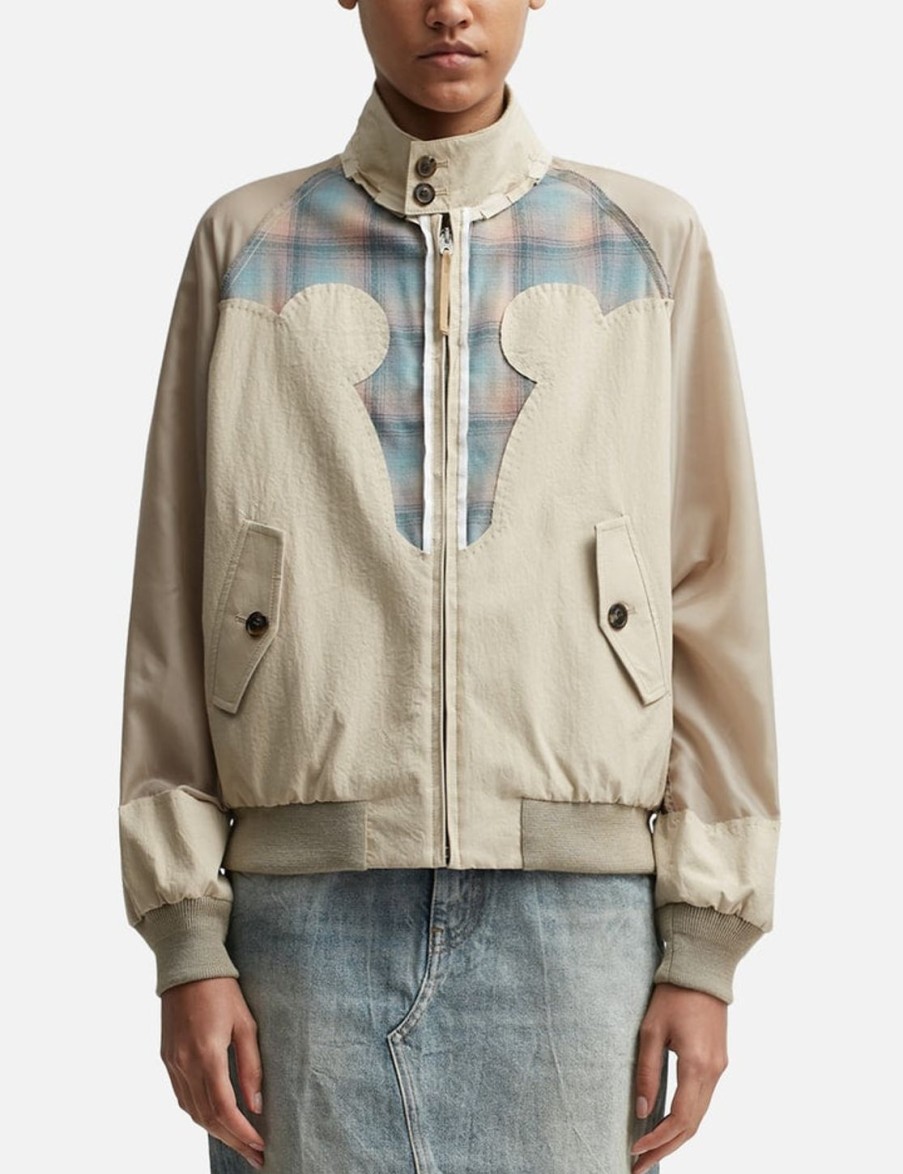 Women Maison Margiela Jackets & Coats | Pendleton Yoke Bomber Jacket Multicolor