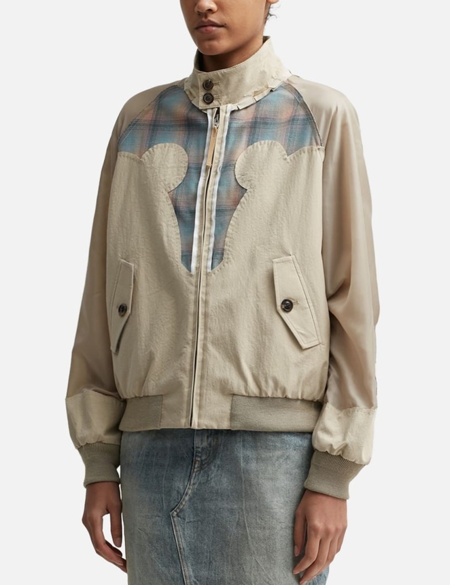 Women Maison Margiela Jackets & Coats | Pendleton Yoke Bomber Jacket Multicolor