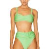 Women Shani Shemer Tops | Mia Bikini Top Apple Green