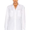 Women WARDROBE.NYC Tops | Oversize Shirt White