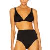 Women ASCENO Tops | The Cannes Bikini Top Black