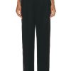 Women Alexander Wang Pants | Low Waisted G-String Trouser Black