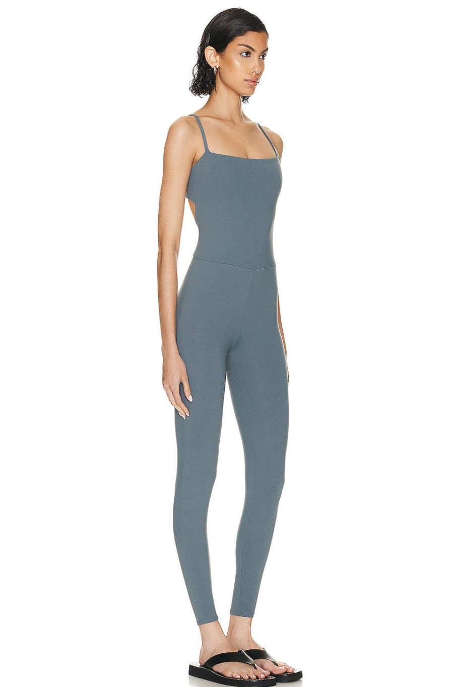 Women Live The Process Activewear | Senti Jumpsuit Blue Thistle