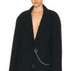 Women R13 Jackets & Coats | Ragged Blazer Black