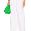 Women Bottega Veneta Pants | Elastic Cotton Twill Trouser White