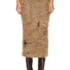 Women Acne Studios Skirts | Fuzzy Skirt Camel Brown