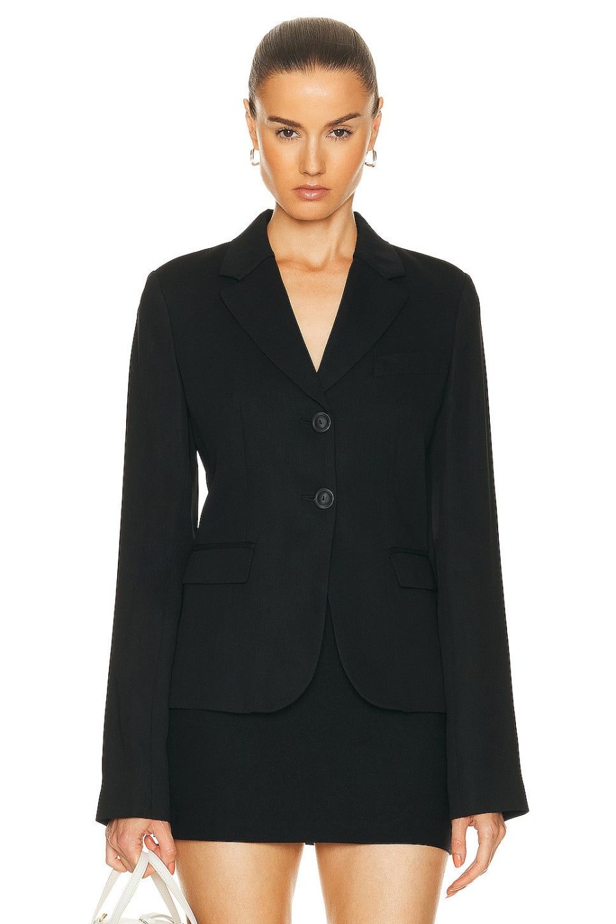 Women Acne Studios Jackets & Coats | Two Button Blazer Black