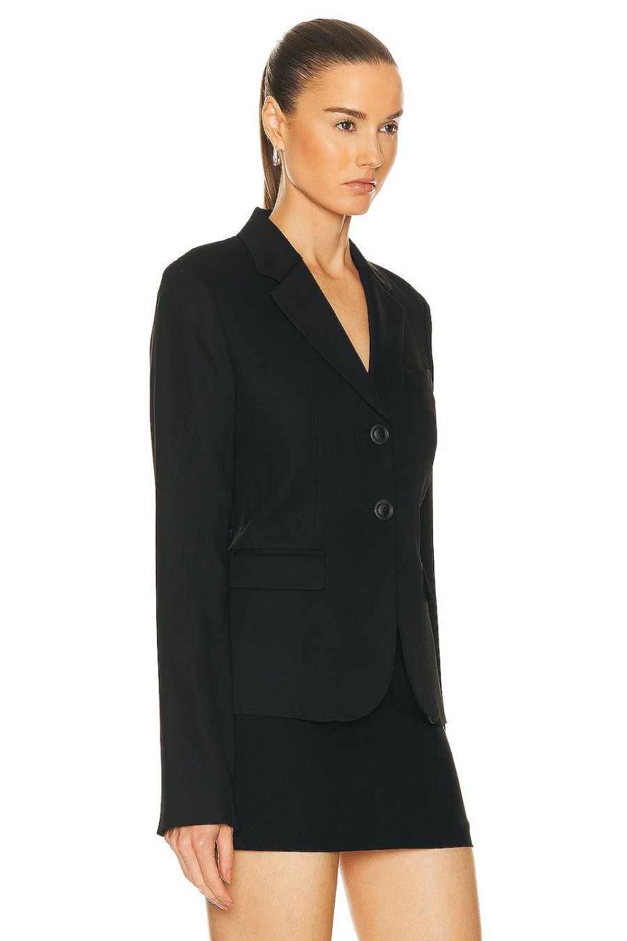 Women Acne Studios Jackets & Coats | Two Button Blazer Black