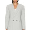 Women SER.O.YA Jackets & Coats | Natasha Blazer Silver