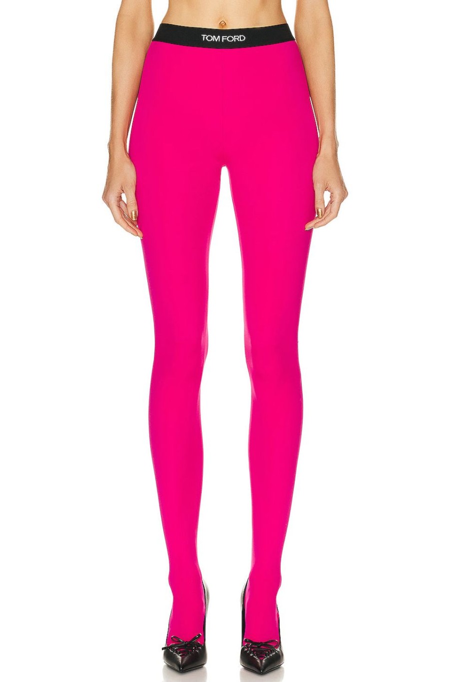 Women TOM FORD Pants | Glossy Legging Bright Fuxia