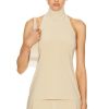 Women Norma Kamali Tops | Halter Turtleneck Top Sand