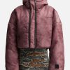 Women Y/PROJECT Jackets & Coats | Double Collar Cropped Puffer Jacket Pink