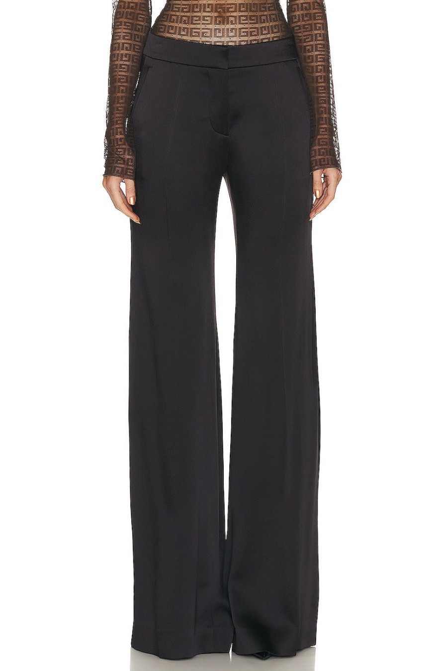 Women Givenchy Pants | Tailored Flare Pant Dark Brown