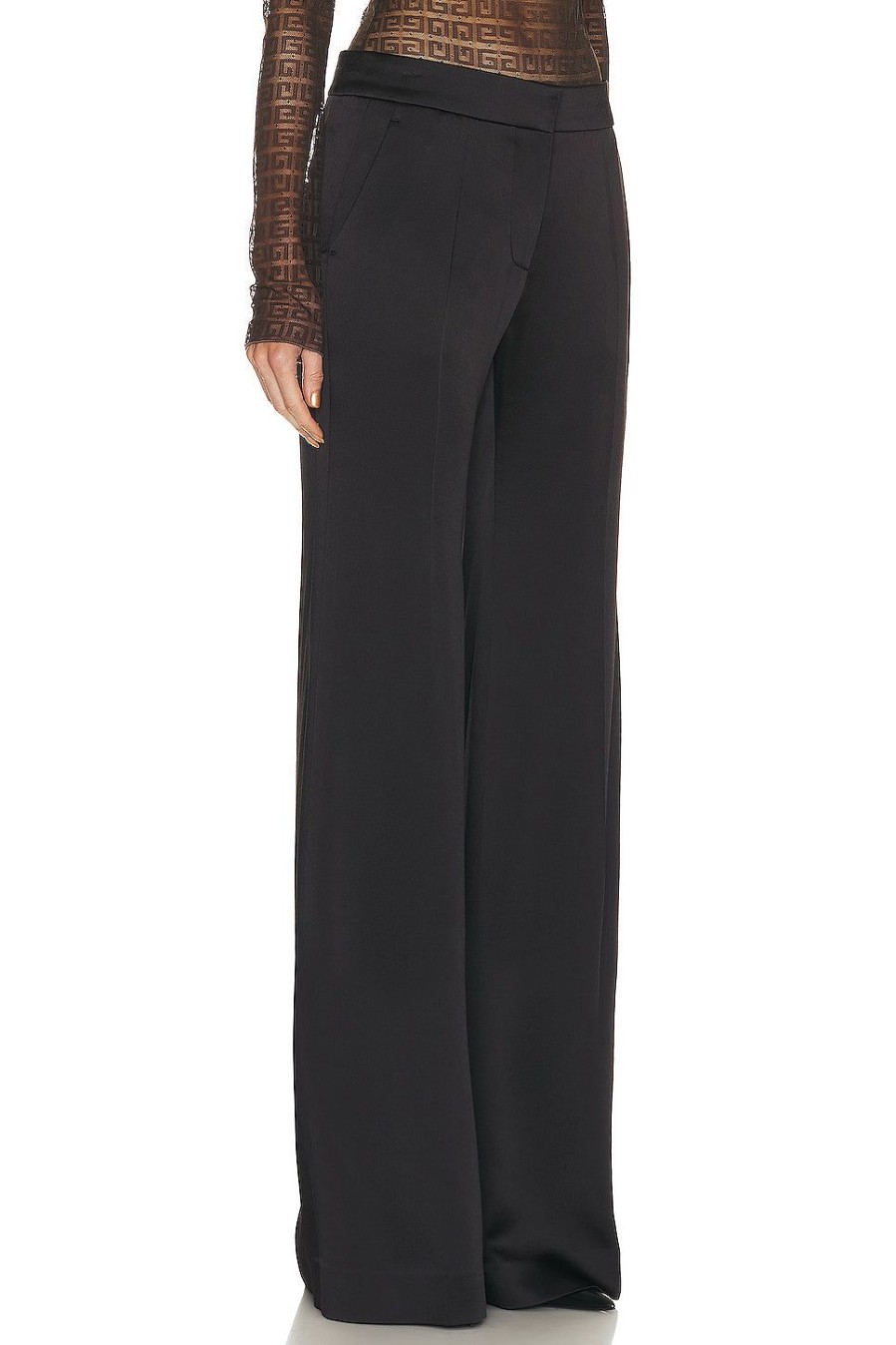 Women Givenchy Pants | Tailored Flare Pant Dark Brown