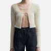 Women Jacquemus Sweaters & Knits | La Maille Neve Manches Longues Cardigan White