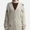 Women MM6 Maison Margiela Sweaters & Knits | Distressed Long Cardigan Beige