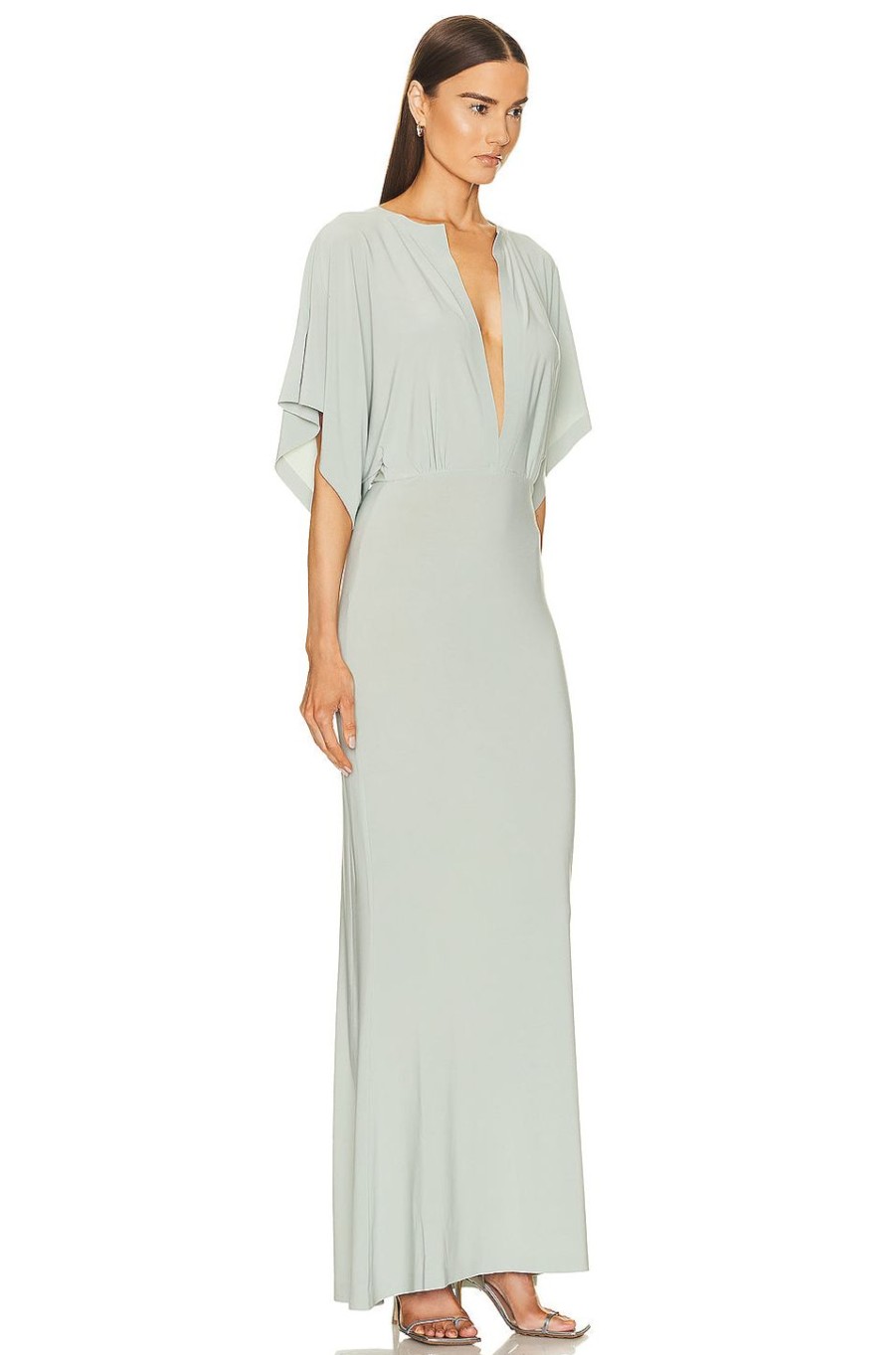 Women Norma Kamali Dresses | Obie Gown Dried Sage