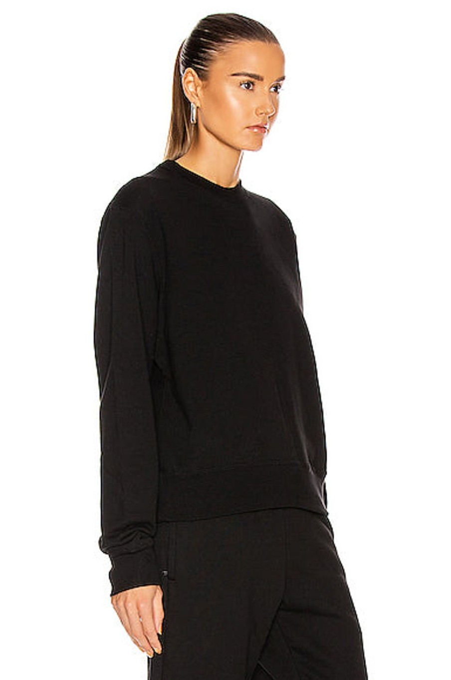 Women WARDROBE.NYC Sweaters & Knits | Track Top Black