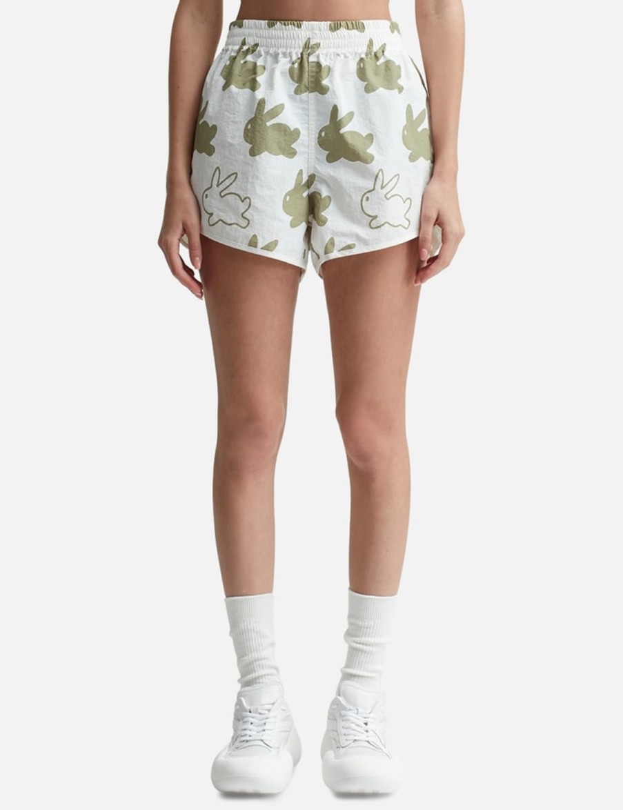 Women JW Anderson Shorts | All Over Bunny Running Shorts Multicolor