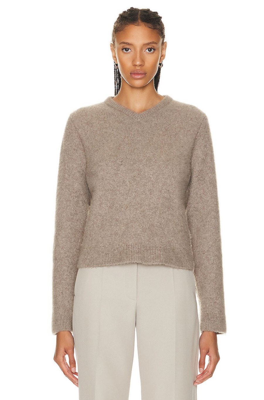 Women The Row Sweaters & Knits | Enrica Top Dirt Brown