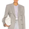 Women WARDROBE.NYC Jackets & Coats | Double Breasted Blazer Grey Flannel