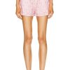 Women Moncler Shorts | Terry Logo Print Short Pink