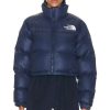 Women The North Face Jackets & Coats | Nuptse Short Jacket Summit Navy