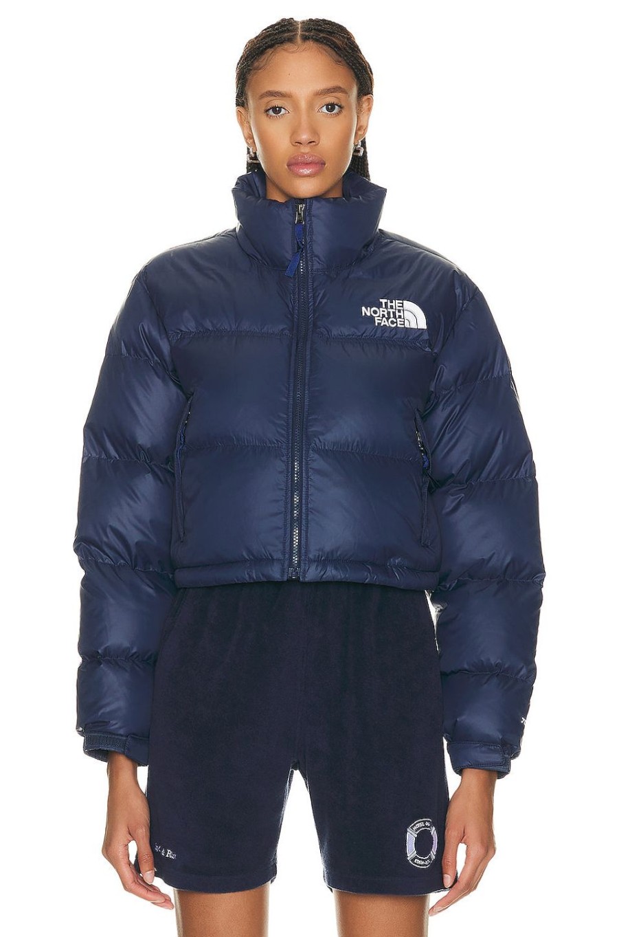 Women The North Face Jackets & Coats | Nuptse Short Jacket Summit Navy