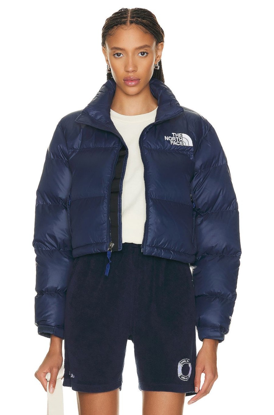 Women The North Face Jackets & Coats | Nuptse Short Jacket Summit Navy