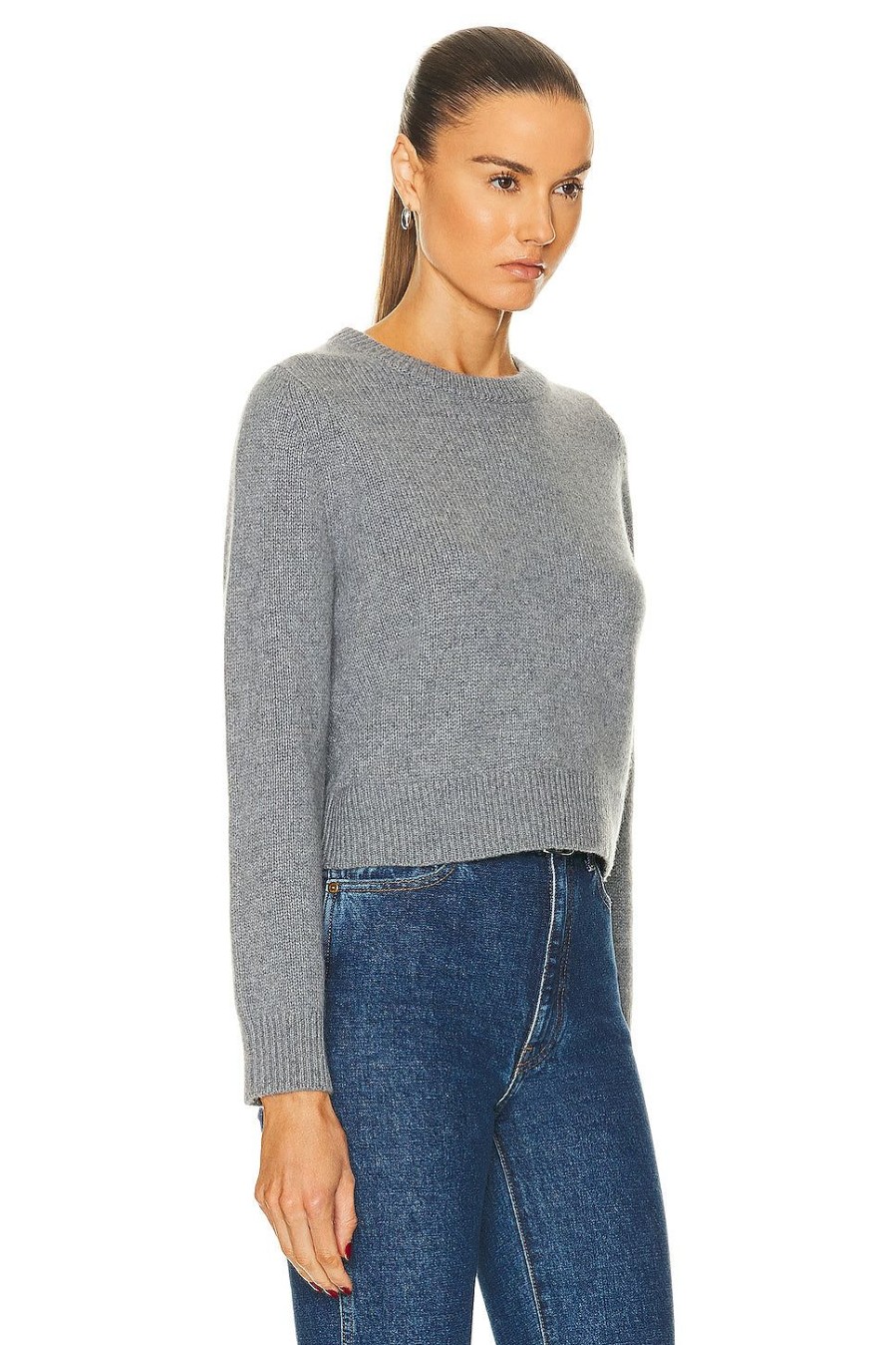 Women NILI LOTAN Sweaters & Knits | Poppy Sweater Medium Grey Melange