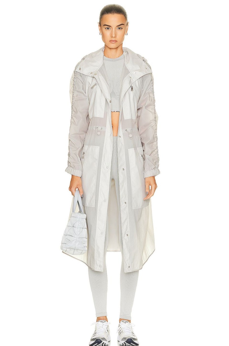 Women Moncler Jackets & Coats | Potet Long Parka Grey