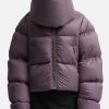 Women Rick Owens Jackets & Coats | Funnel Neck Down Jacket Purple