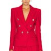 Women Alexandre Vauthier Jackets & Coats | Smocking Jacket Daring Red