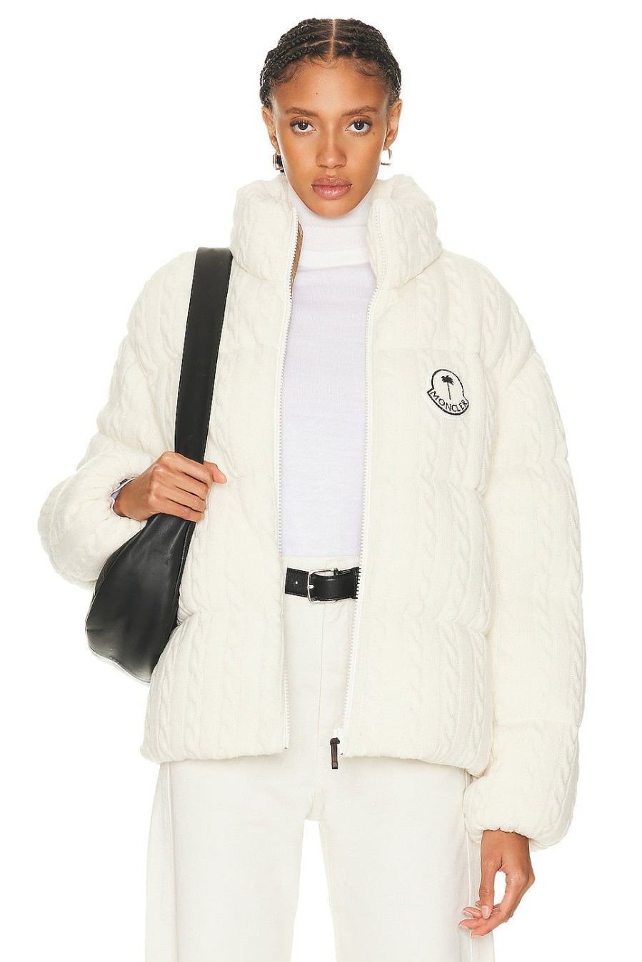 Women Moncler Genius Activewear | X Palm Angels Dendrite Jacket White