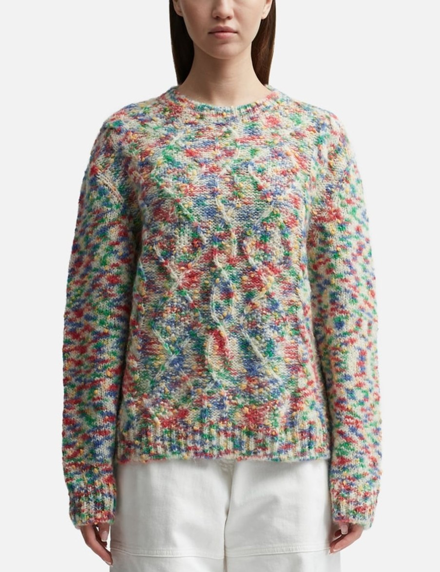 Women A.P.C. Sweaters & Knits | A.P.C. X Jw Anderson Crewneck Knit Jumper Multicolor