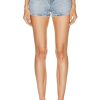 Women Alexander Wang Shorts | High Rise Short Light Indigo Fade