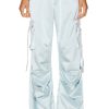 Women SER.O.YA Pants | Lai Satin Cargo Pant Light Blue