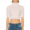 Women Givenchy Sweaters & Knits | 4G Tonal High Neck Cropped Sweater Blush Pink