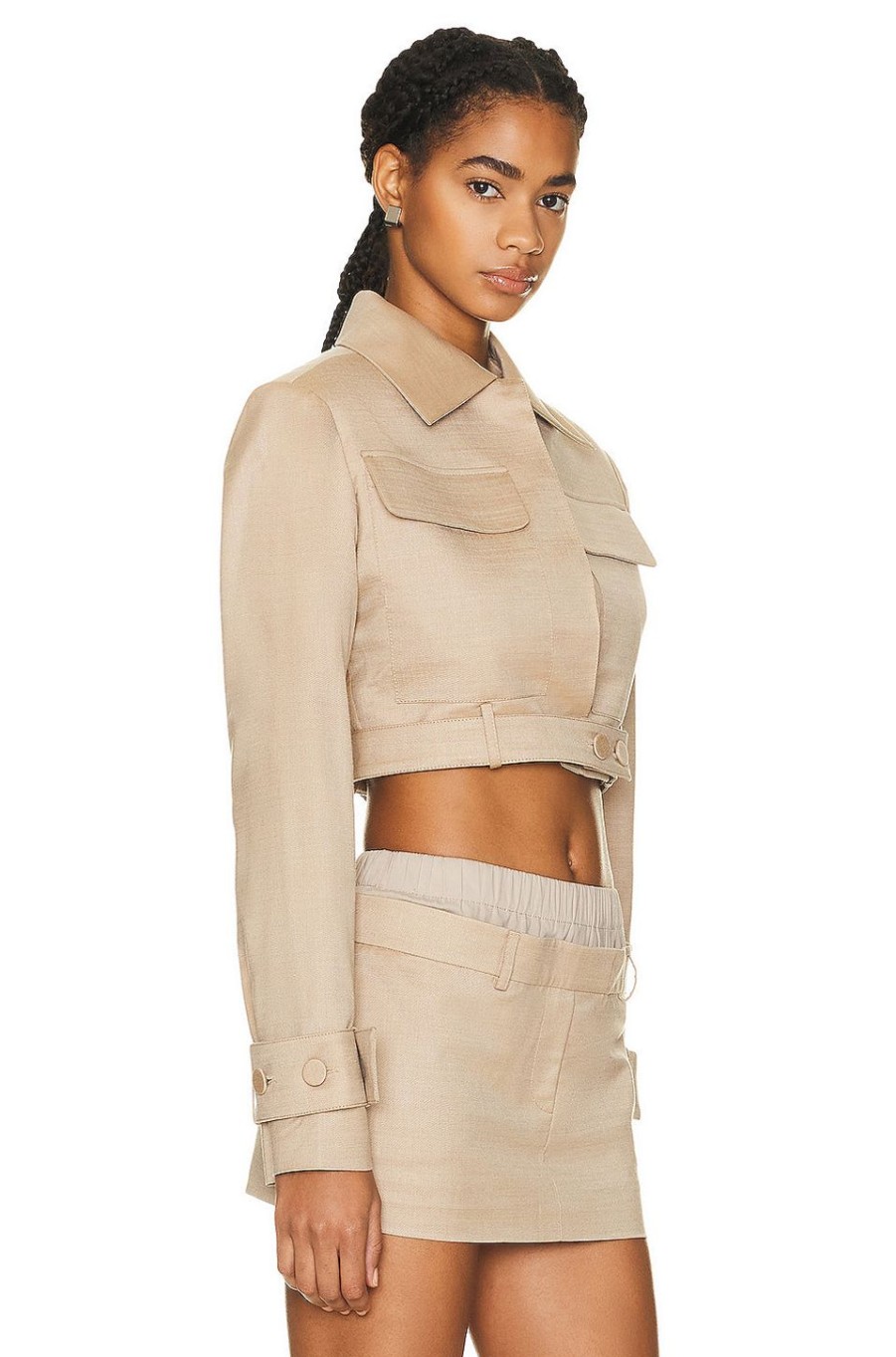 Women Aya Muse Jackets & Coats | Manza Jacket Sand