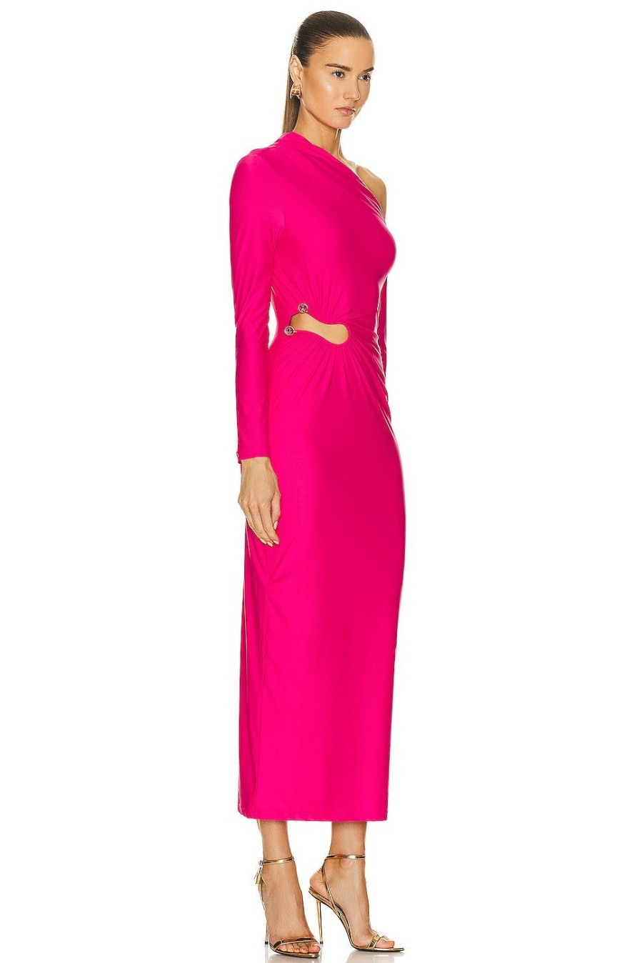 Women self-portrait Dresses | Jersey Cut Out Maxi Dress Pink