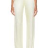 Women Bottega Veneta Pants | Twill Straight Leg Trouser Camomile